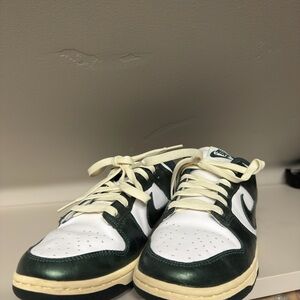 Women’s Nike Green and White Sneakers